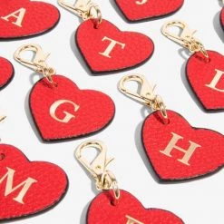 Bandolier Heart Unisex Leather Tech Accessories For Women Red X One Size