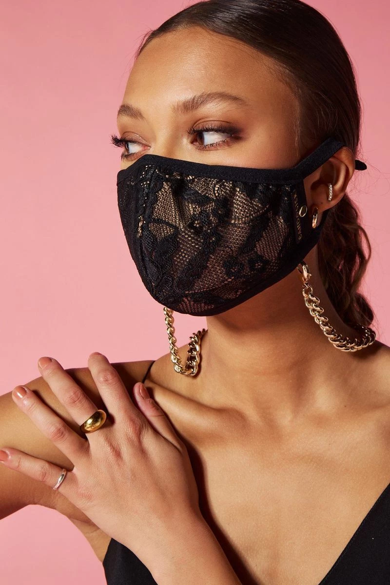 Bandolier 2021 Cruise Street Style Face Masks For Women Black/gold X One Size 7 Bandolier 2021 Cruise Street Style Face Masks For Women Black/gold X One Size - Image 7