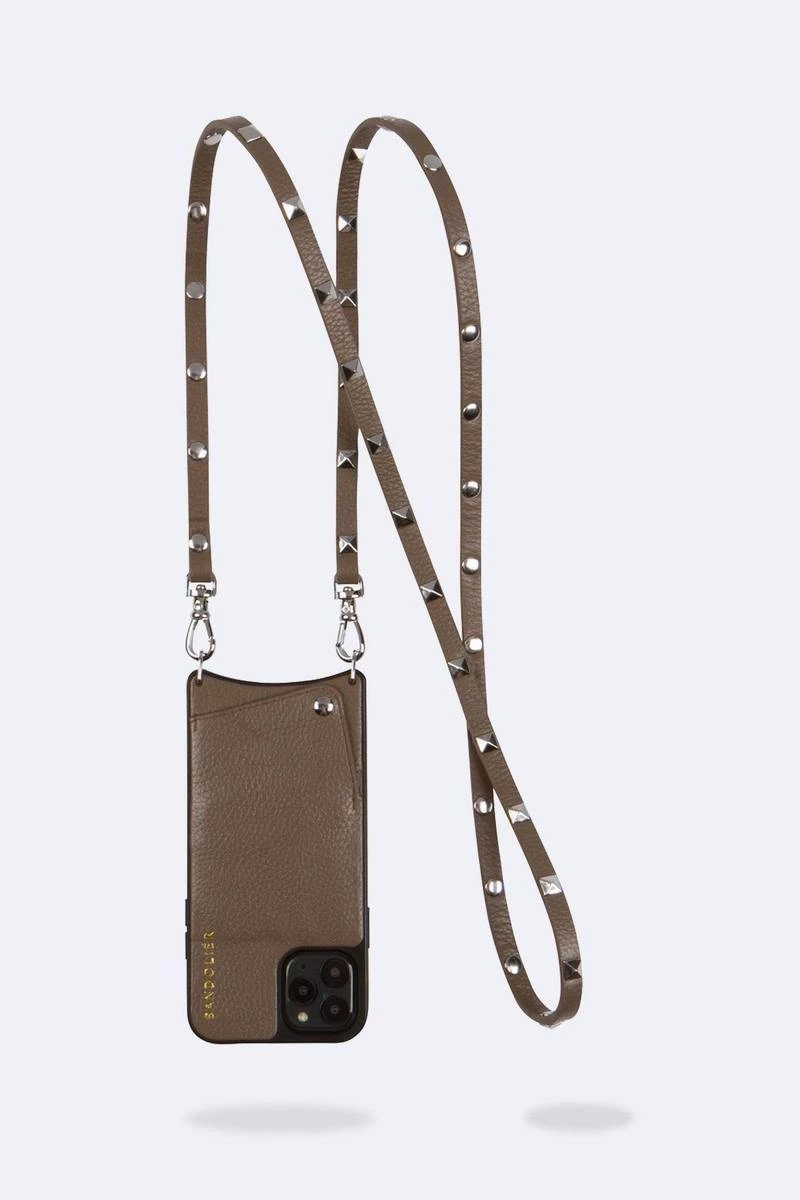 Bandolier 2020-21FW Unisex Street Style Plain Leather IPhone 8 IPhone 8 Plus For Women Dark Taupe/silver X Iphonexs/x 5 Bandolier 2020-21FW Unisex Street Style Plain Leather IPhone 8 IPhone 8 Plus For Women Dark Taupe/silver X Iphonexs/x - Image 5