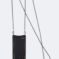 Bandolier 2020-21FW Unisex Street Style Plain Leather IPhone 8 IPhone 8 Plus For Women Black/pewter X Iphone678plus -Bandolier Online Shop org 6549