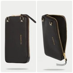 Bandolier EMMA 2021 SS Plain Leather IPhone 8 IPhone 8 Plus IPhone X IPhone XS For Women Black/pewter X Iphone 11 Pro Max -Bandolier Online Shop org 655