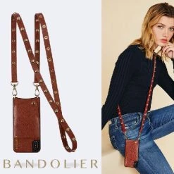 Bandolier 2020 Cruise Unisex Street Style Plain Leather IPhone 8 IPhone 8 Plus For Women Spice/gold X Iphonexs/x