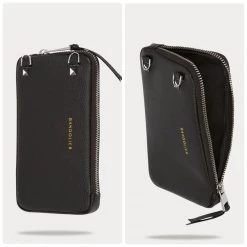 Bandolier EMMA 2021 SS Plain Leather IPhone 8 IPhone 8 Plus IPhone X IPhone XS For Women Black/pewter X Iphone 11 Pro Max -Bandolier Online Shop org 657