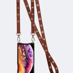 Bandolier 2020 Cruise Unisex Street Style Plain Leather IPhone 8 IPhone 8 Plus For Women Spice/gold X Iphonexs/x -Bandolier Online Shop org 6573