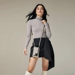 Bandolier EMMA 2021 SS Plain Leather IPhone 8 IPhone 8 Plus IPhone X IPhone XS For Women Black/pewter X Iphone 11 Pro Max -Bandolier Online Shop org 662