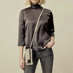 Bandolier EMMA 2021 SS Plain Leather IPhone 8 IPhone 8 Plus IPhone X IPhone XS For Women Black/pewter X Iphone 11 Pro Max -Bandolier Online Shop org 663