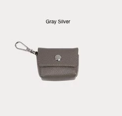 Bandolier Flower Patterns Leopard Patterns Plain Leather For Women Gray/ Slv X Airpod Regular -Bandolier Online Shop org 6651