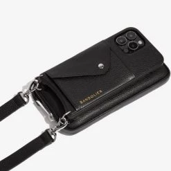 Bandolier EMMA 2021 SS Plain Leather IPhone 8 IPhone 8 Plus IPhone X IPhone XS For Women Black/pewter X Iphone 11 Pro Max -Bandolier Online Shop org 667