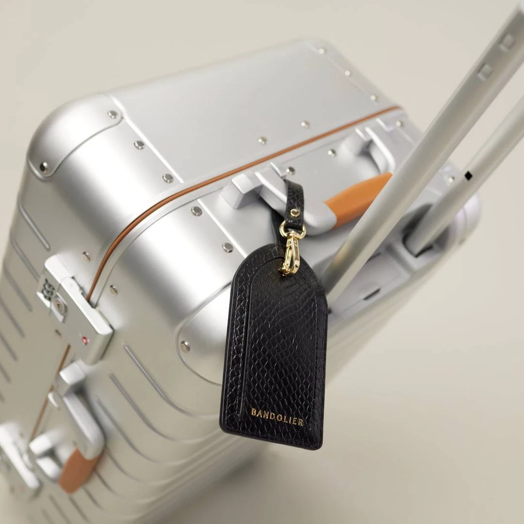 Bandolier Unisex Plain Leather Logo Accessories For Women Poppy Red/gold X One Size 2 Bandolier Unisex Plain Leather Logo Accessories For Women Poppy Red/gold X One Size - Image 2