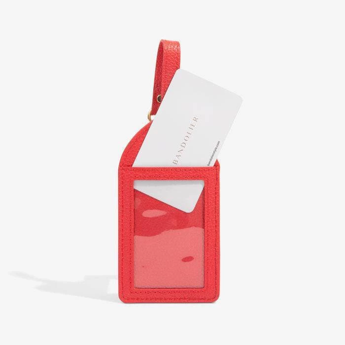 Bandolier Unisex Plain Leather Logo Accessories For Women Poppy Red/gold X One Size 18 Bandolier Unisex Plain Leather Logo Accessories For Women Poppy Red/gold X One Size - Image 18