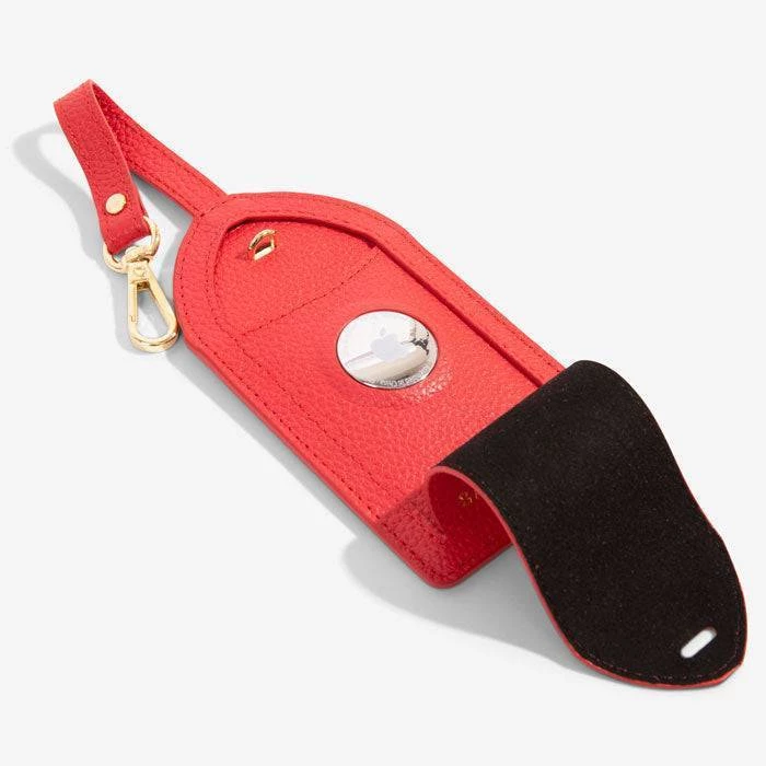 Bandolier Unisex Plain Leather Logo Accessories For Women Poppy Red/gold X One Size 19 Bandolier Unisex Plain Leather Logo Accessories For Women Poppy Red/gold X One Size - Image 19