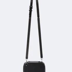 Bandolier 2021 SS Blended Fabrics Plain Leather Logo Camera Bag IPhone 11 Pro For Women Black/gold X Iphone 12 Mini -Bandolier Online Shop org 6803