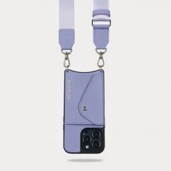Bandolier Plain Leather Logo IPhone 13 IPhone 13 Pro IPhone 13 Pro Max For Women Lavender/silver X Iphone 13 -Bandolier Online Shop org 6823