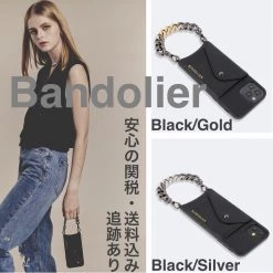 Bandolier Chain Plain Leather Logo IPhone 11 Pro IPhone 11 Pro Max For Women Black/gold X Iphone 12 / 12 Pro