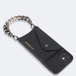 Bandolier Chain Plain Leather Logo IPhone 11 Pro IPhone 11 Pro Max For Women Black/gold X Iphone 12 / 12 Pro -Bandolier Online Shop org 6834