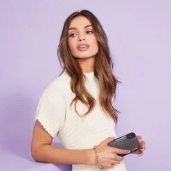 Bandolier 2019 SS Street Style Plain IPhone 8 IPhone 8 Plus IPhone X IPhone XS For Women Black/pewter X Iphone Xs/max -Bandolier Online Shop org 6851