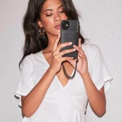 Bandolier 2019 SS Street Style Plain IPhone 8 IPhone 8 Plus IPhone X IPhone XS For Women Black/pewter X Iphone Xs/max -Bandolier Online Shop org 6860