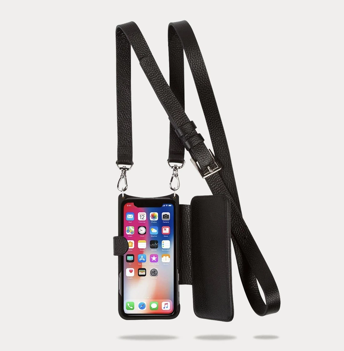 Bandolier Plain Leather IPhone 8 IPhone 8 Plus IPhone X IPhone XS For Women Black/gold X Iphone 11 Pro 5 Bandolier Plain Leather IPhone 8 IPhone 8 Plus IPhone X IPhone XS For Women Black/gold X Iphone 11 Pro - Image 5