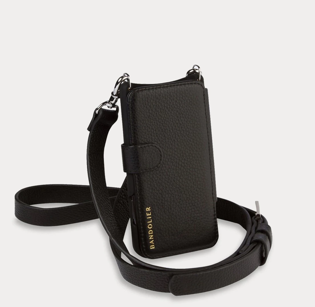 Bandolier Plain Leather IPhone 8 IPhone 8 Plus IPhone X IPhone XS For Women Black/gold X Iphone 11 Pro 6 Bandolier Plain Leather IPhone 8 IPhone 8 Plus IPhone X IPhone XS For Women Black/gold X Iphone 11 Pro - Image 6