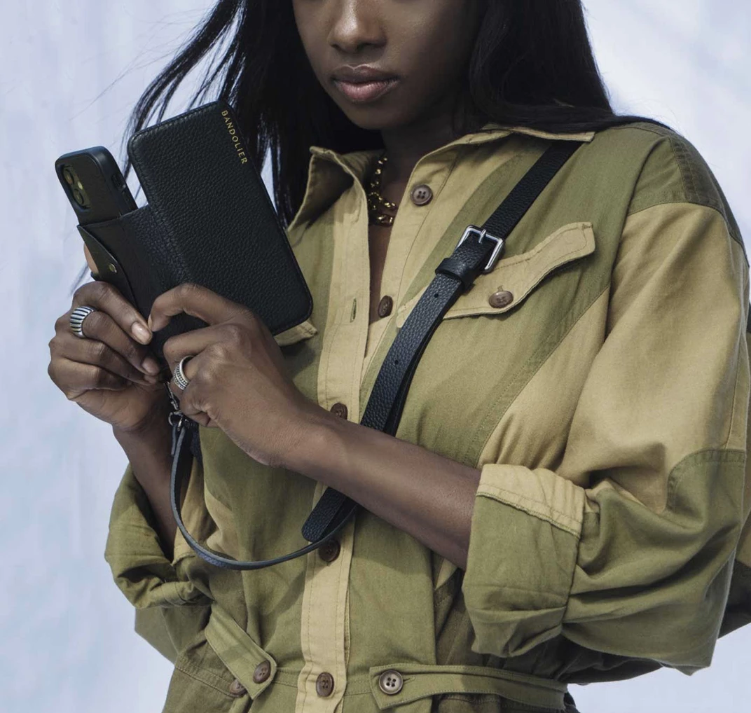 Bandolier Plain Leather IPhone 8 IPhone 8 Plus IPhone X IPhone XS For Women Black/gold X Iphone 11 Pro 11 Bandolier Plain Leather IPhone 8 IPhone 8 Plus IPhone X IPhone XS For Women Black/gold X Iphone 11 Pro - Image 11