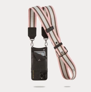 Bandolier Plain Leather Logo Smart Phone Cases For Women Pink/white/silver X One Size 4 Bandolier Plain Leather Logo Smart Phone Cases For Women Pink/white/silver X One Size - Image 4