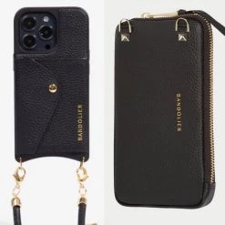 Bandolier Plain Leather Logo IPhone 13 IPhone 13 Mini IPhone 13 Pro For Women Tan/gold X Iphone12/12 Pro -Bandolier Online Shop org 6950