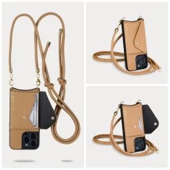 Bandolier Plain Leather Logo IPhone 13 IPhone 13 Mini IPhone 13 Pro For Women Tan/gold X Iphone12/12 Pro -Bandolier Online Shop org 6964