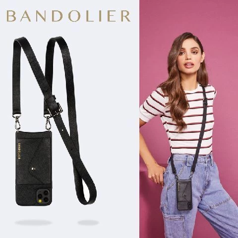 Bandolier 2020 Cruise Unisex Street Style Plain Leather IPhone 8 IPhone 8 Plus For Women Black/pewter X Iphonexs/x 1 Bandolier 2020 Cruise Unisex Street Style Plain Leather IPhone 8 IPhone 8 Plus For Women Black/pewter X Iphonexs/x