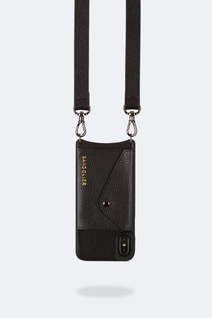 Bandolier 2020 Cruise Unisex Street Style Plain Leather IPhone 8 IPhone 8 Plus For Women Black/pewter X Iphonexs/x 7 Bandolier 2020 Cruise Unisex Street Style Plain Leather IPhone 8 IPhone 8 Plus For Women Black/pewter X Iphonexs/x - Image 7
