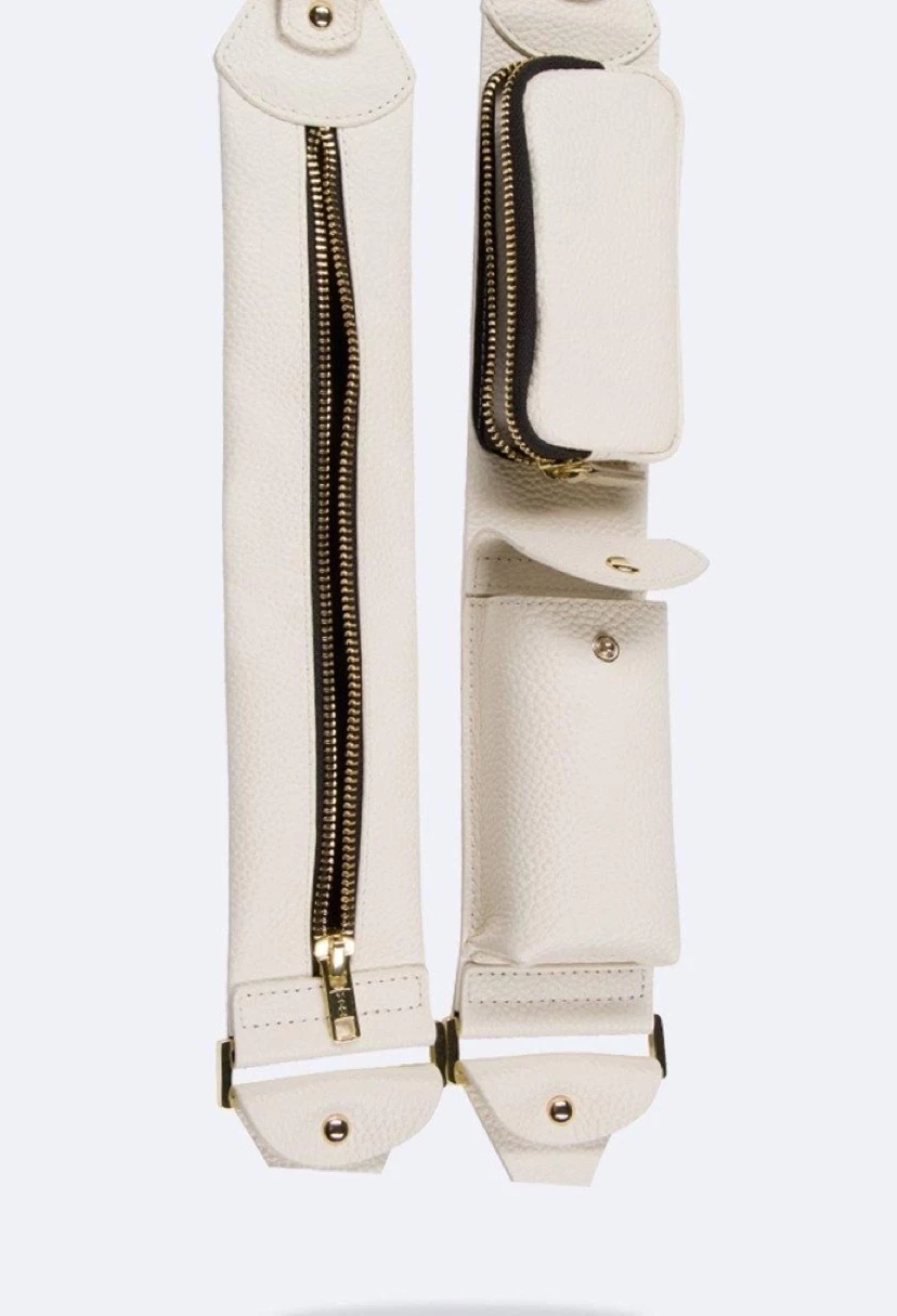 Bandolier Unisex Plain Leather IPhone X IPhone XS IPhone XS Max For Women Ivory/gold X Iphone 13 3 Bandolier Unisex Plain Leather IPhone X IPhone XS IPhone XS Max For Women Ivory/gold X Iphone 13 - Image 3