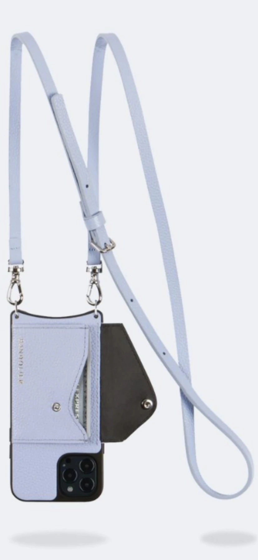 Bandolier Unisex Plain Leather Logo IPhone 13 IPhone 13 Mini For Women Periwinkle X Iphone13pro 4 Bandolier Unisex Plain Leather Logo IPhone 13 IPhone 13 Mini For Women Periwinkle X Iphone13pro - Image 4