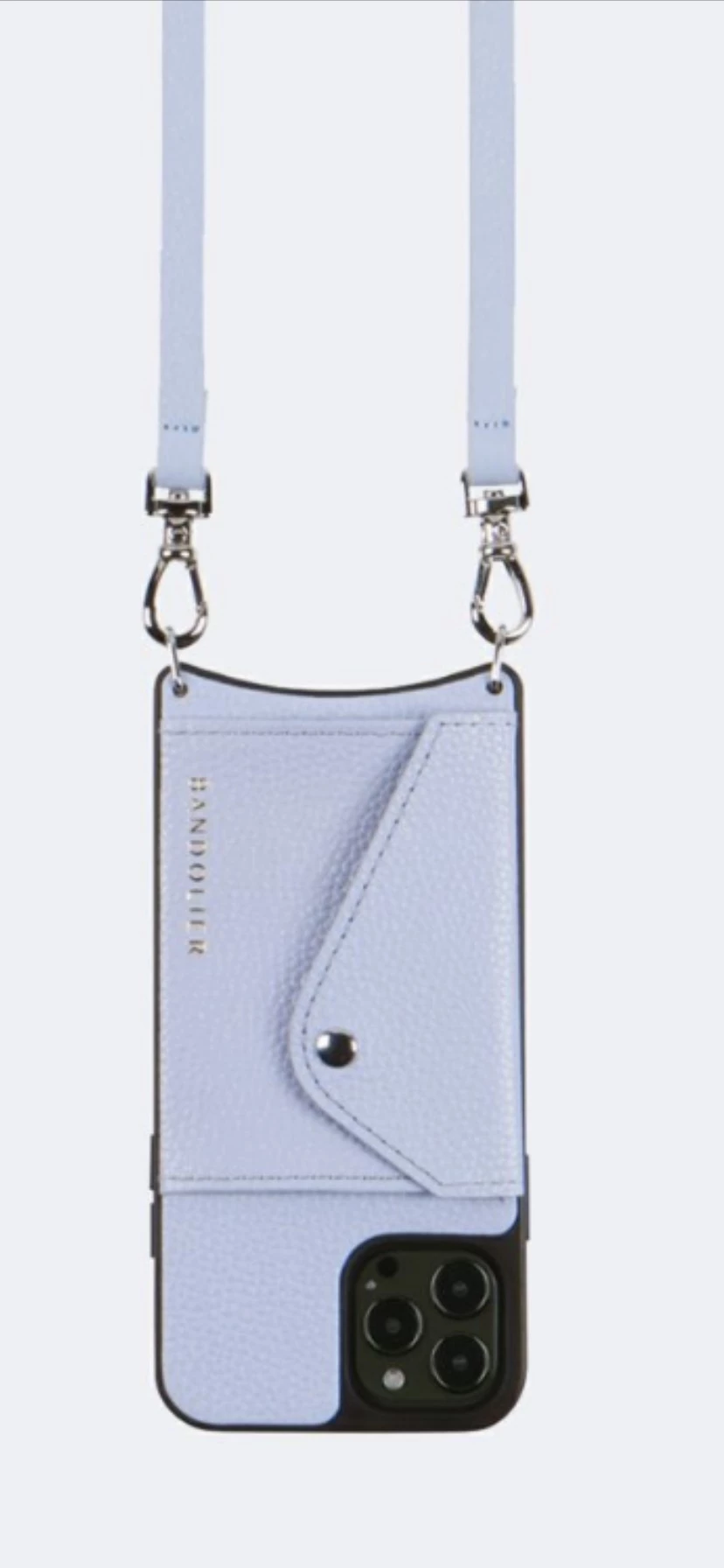 Bandolier Unisex Plain Leather Logo IPhone 13 IPhone 13 Mini For Women Periwinkle X Iphone13pro 5 Bandolier Unisex Plain Leather Logo IPhone 13 IPhone 13 Mini For Women Periwinkle X Iphone13pro - Image 5