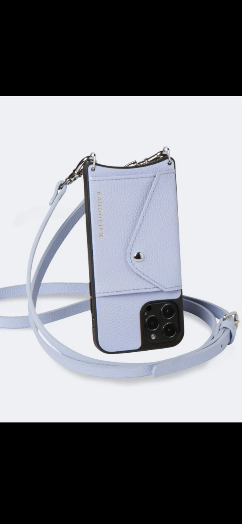 Bandolier Unisex Plain Leather Logo IPhone 13 IPhone 13 Mini For Women Periwinkle X Iphone13pro 6 Bandolier Unisex Plain Leather Logo IPhone 13 IPhone 13 Mini For Women Periwinkle X Iphone13pro - Image 6