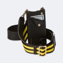 Bandolier Stripes Plain Leather IPhone 8 IPhone 8 Plus IPhone X For Women Yellow/black/gold X Iphone X/xs -Bandolier Online Shop org 7159