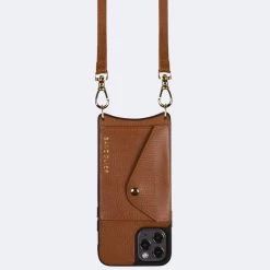 Bandolier 2021 SS Unisex Street Style Plain Leather IPhone 8 IPhone 8 Plus For Women Sienna/gold X Iphone12mini -Bandolier Online Shop org 7166