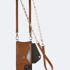 Bandolier 2021 SS Unisex Street Style Plain Leather IPhone 8 IPhone 8 Plus For Women Sienna/gold X Iphone12mini -Bandolier Online Shop org 7167