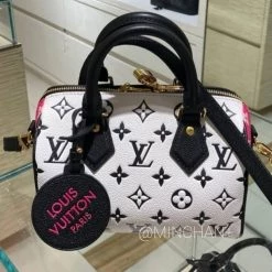Louis Vuitton SPEEDY 2022 SS 22SS SPEEDY Black X Pink One-size Handbags (M46088) For Women Black X Pink X 0