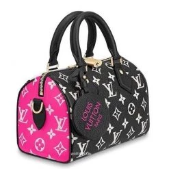 Louis Vuitton SPEEDY 2022 SS 22SS SPEEDY Black X Pink One-size Handbags (M46088) For Women Black X Pink X 0 -Bandolier Online Shop org 7239