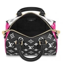 Louis Vuitton SPEEDY 2022 SS 22SS SPEEDY Black X Pink One-size Handbags (M46088) For Women Black X Pink X 0 -Bandolier Online Shop org 7240