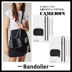 Bandolier Casual Style Unisex Blended Fabrics Street Style 2WAY 3WAY For Women Gold X One Size