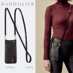 Bandolier 2020 Cruise Unisex Street Style Plain Leather IPhone 8 IPhone 8 Plus For Women Black/gold X Iphone13promax