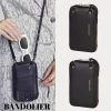 Bandolier Unisex Plain Leather Logo Smart Phone Cases For Women Silver X One Size
