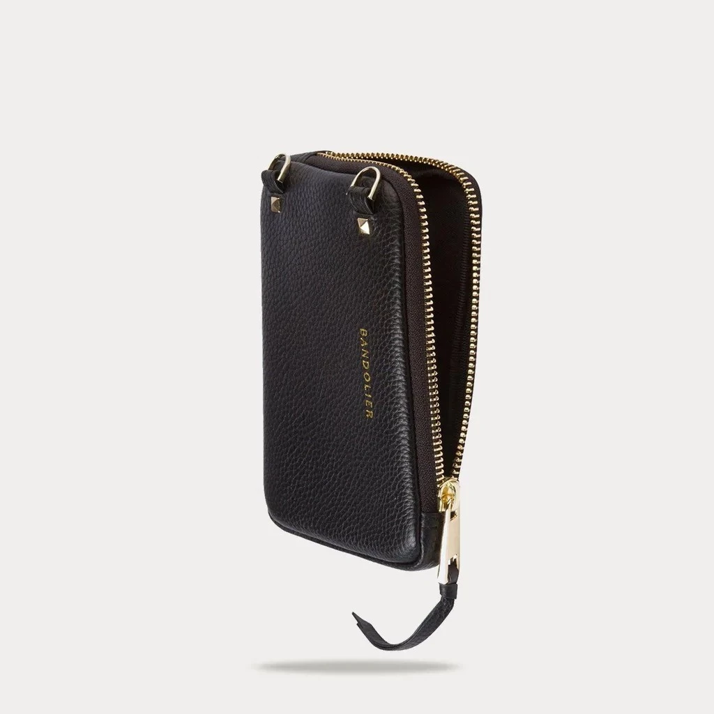 Bandolier Unisex Plain Leather Logo Smart Phone Cases For Women Silver X One Size 3 Bandolier Unisex Plain Leather Logo Smart Phone Cases For Women Silver X One Size - Image 3