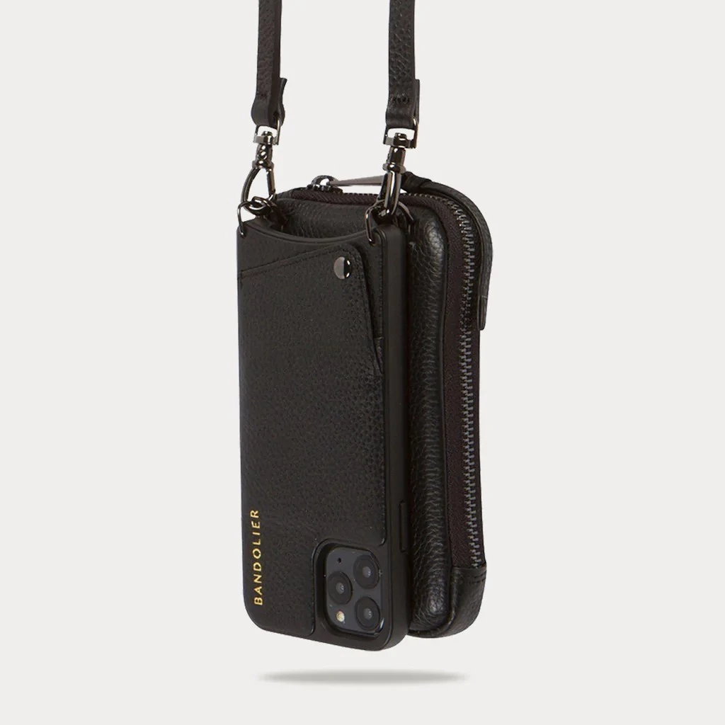 Bandolier Unisex Plain Leather Logo Smart Phone Cases For Women Silver X One Size 5 Bandolier Unisex Plain Leather Logo Smart Phone Cases For Women Silver X One Size - Image 5