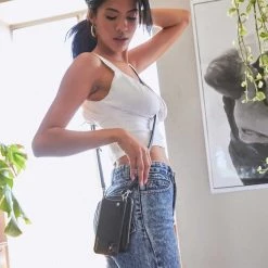 Bandolier Unisex Plain Leather Logo Smart Phone Cases For Women Silver X One Size 36 Bandolier Unisex Plain Leather Logo Smart Phone Cases For Women Silver X One Size -Bandolier Online Shop org 7306