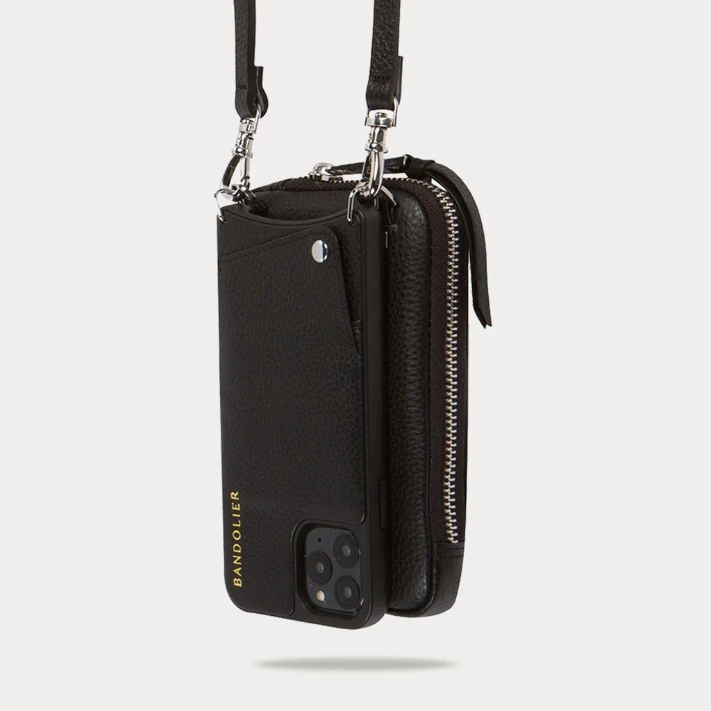 Bandolier Unisex Plain Leather Logo Smart Phone Cases For Women Silver X One Size 18 Bandolier Unisex Plain Leather Logo Smart Phone Cases For Women Silver X One Size - Image 18