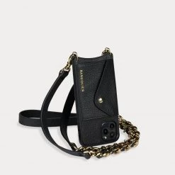 Bandolier Plain Leather Logo IPhone 13 IPhone 13 Pro IPhone 13 Pro Max For Women Black/silver X Iphone 13 -Bandolier Online Shop org 7322