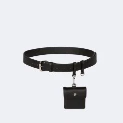 Bandolier Chain Plain Leather Tech Accessories For Women Black/pewter X One Size -Bandolier Online Shop org 7360