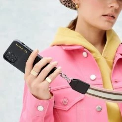 Bandolier Plain Leather IPhone 8 IPhone 8 Plus IPhone X IPhone XS Logo For Women Pink/white/silver X Iphone X/xs -Bandolier Online Shop org 7368