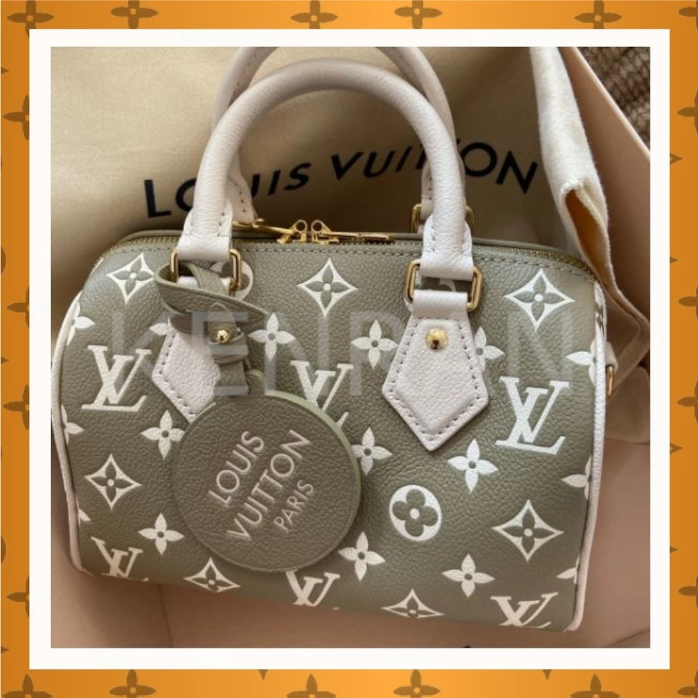 Louis Vuitton Monogram 2WAY Shoulder Speedy Bandolier 20 (M46118) For Women Kaki / Beige X One Size 2 Louis Vuitton Monogram 2WAY Shoulder Speedy Bandolier 20 (M46118) For Women Kaki / Beige X One Size - Image 2
